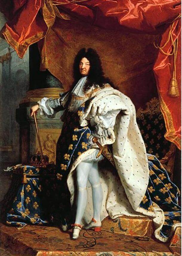 King Louis XIV with Joyeuse by Hyacinthe Rigaud, 1701.