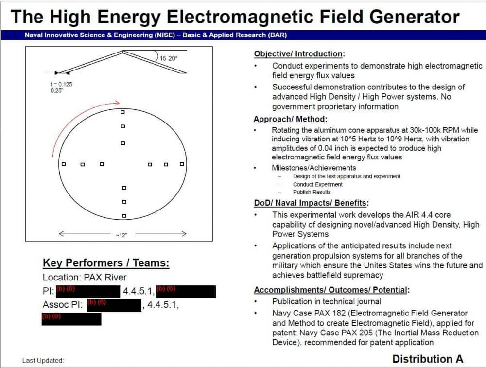 Overview of the device known as the High Energy Electromagnetic Field Generator. Credit: The Drive