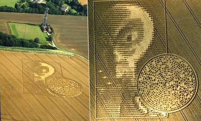 University Mathematician Decodes The Crop Circle With A Binary Code & Extraterrestrial Face