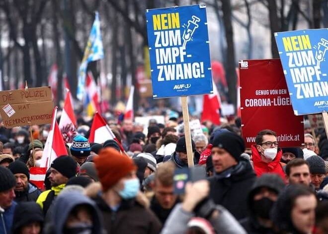 Austria Ends COVID Lockdown Measures For The Vaxx'd As Tens Of Thousands Protest Mandatory Jabs