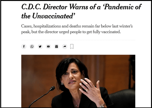 The Lancet Scolds Those Claiming "Pandemic Of The Unvaccinated"