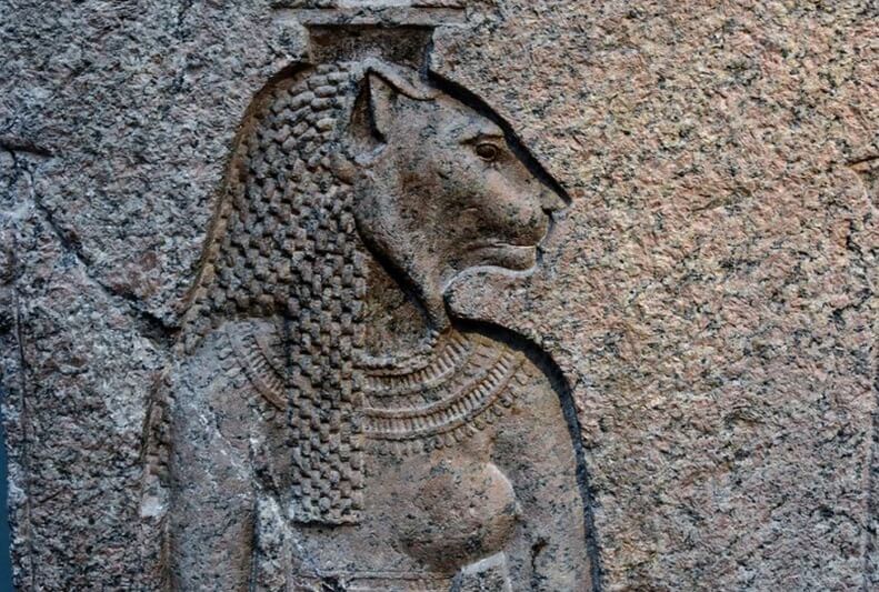 The lion-headed goddess Mehit.