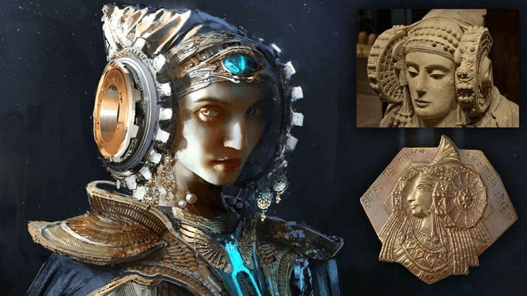 Is Lady of Elche With Mysterious Helmet A Descendant of Another Civilization?