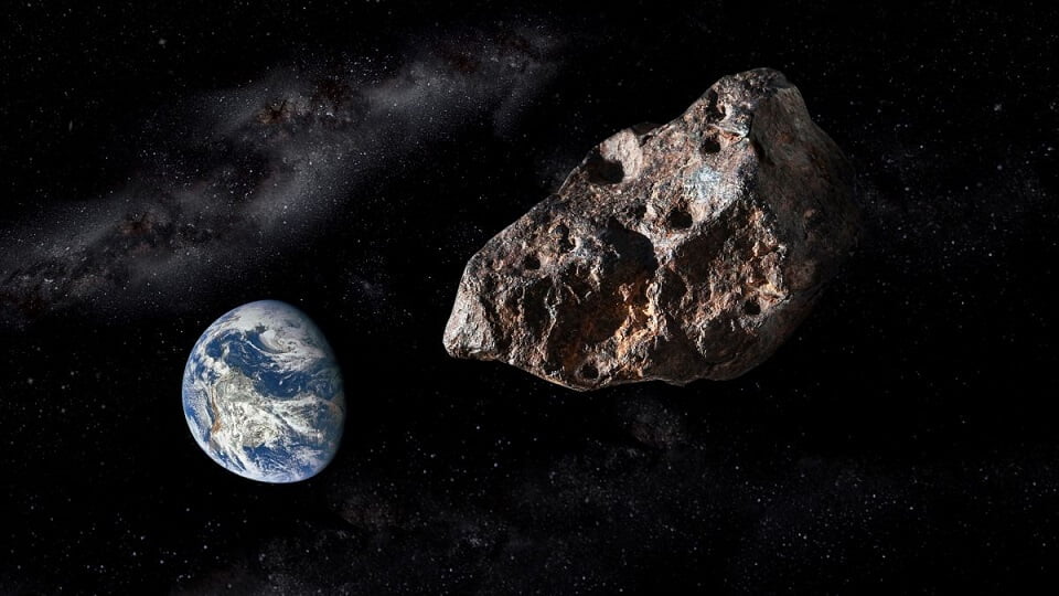 Giant Asteroid and Planet Earth