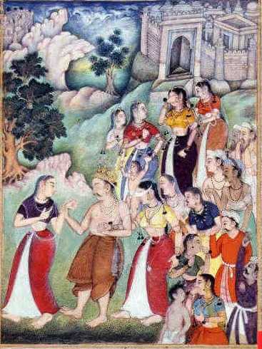 Gandhari & Dhritarashtra. Image: Public Domain