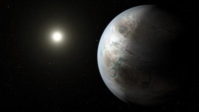 This artist's concept depicts one possible appearance of the planet Kepler-452b, the first near-Earth-size world to be found in the habitable zone of star that is similar to our sun, NASA announced July 23, 2015.Abaca Press / Sipa USA via AP file.