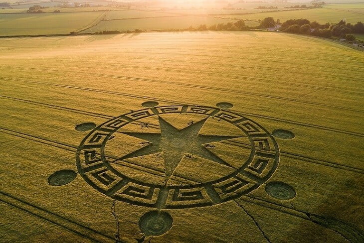 Physicist From Finland’s University of Helsinki Decodes Strange Crop Circle With A Binary Code And Alien Face