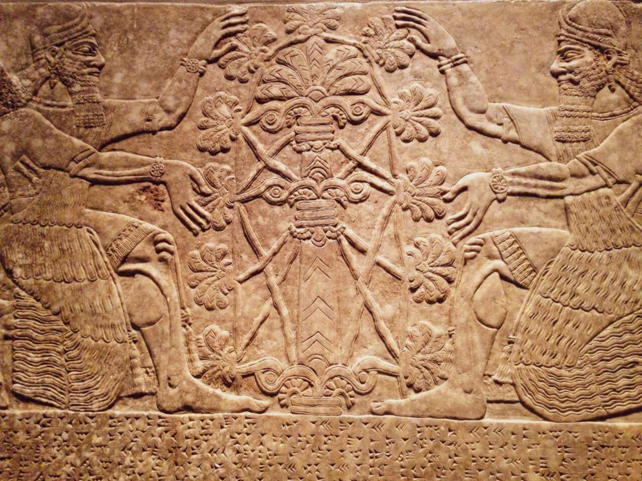 Anunnaki and Tree of Life – Relief Panel at Metropolitan Museum of Art in Manhattan, New York, NY. ©Image Credit: Maria1986nyc | Licensed from Depositphotos Inc. (Editorial/Commercial Stock Photo)
