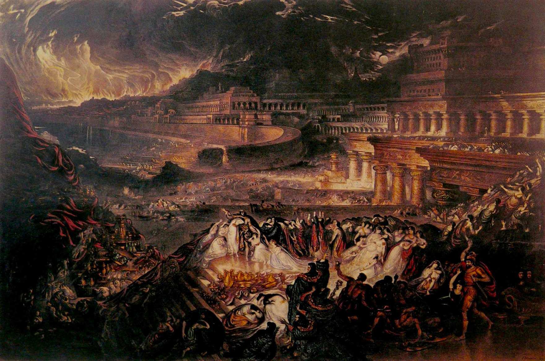 The Fall of Nineveh, painting by John Martin (1829), inspired by Edwin Atherstone’s poem ©Image Source: むーたんじょ | Wikimedia Commons (CC BY-SA 4.0)