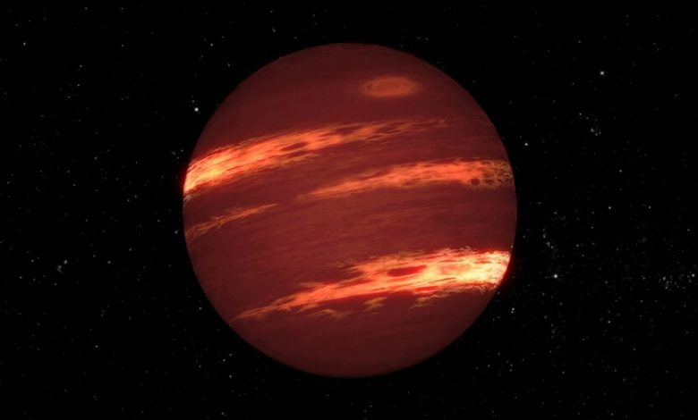 Brown dwarfs (one illustrated) have clouds made of sand minerals that grow and evolve throughout the dwarf’s lifetime. Image Credit: JPL-CALTECH/NASA
