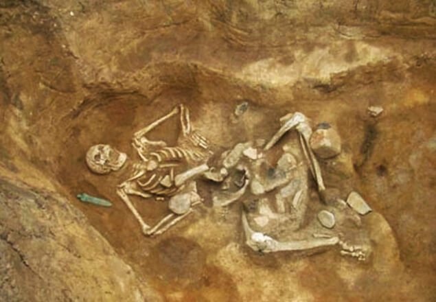 Giant skeleton nicknamed ‘Goliath’ found in Santa Mare, Romania. ©Satmareanul.net