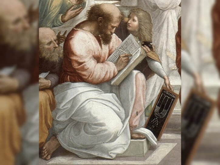 In Raphael’s fresco The School of Athens, Pythagoras is shown teaching a class of ancient Greek people. Many prominent members of his school were women.