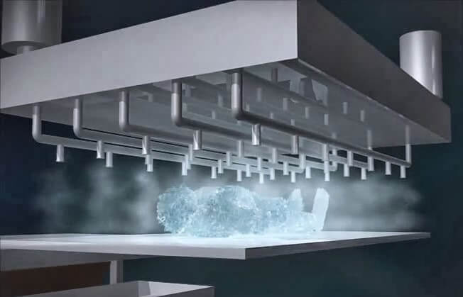 Once you are turned into a human crystal, this machine will vibrate you into dust. (Photo: Youtube)