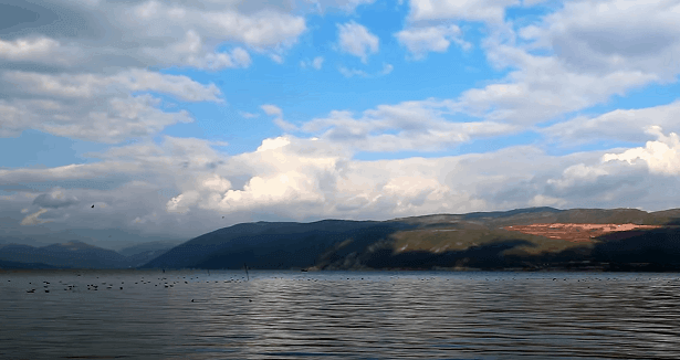 Fuxian Lake is located in the Yunnan Province of China