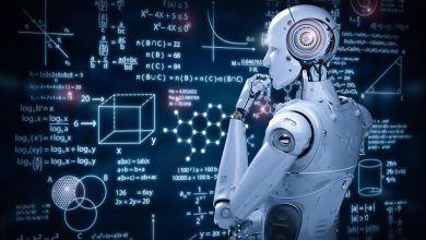 Illustrative image: a robot surveys mathematical calculations (PhonlamaiPhoto via iStock by Getty Images)