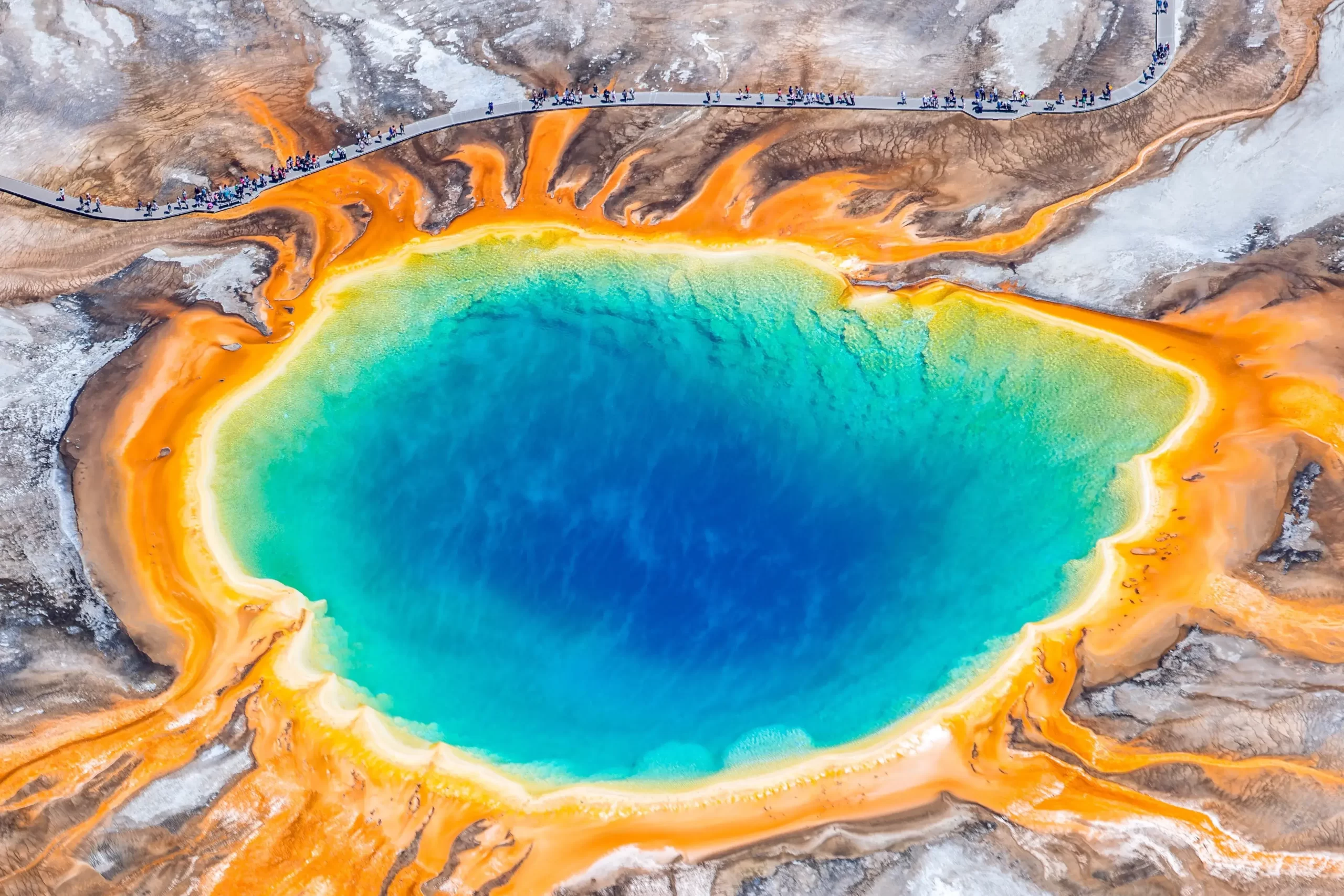 Yellowstone last erupted on a major scale 640,000 years ago (Image: GETTY)