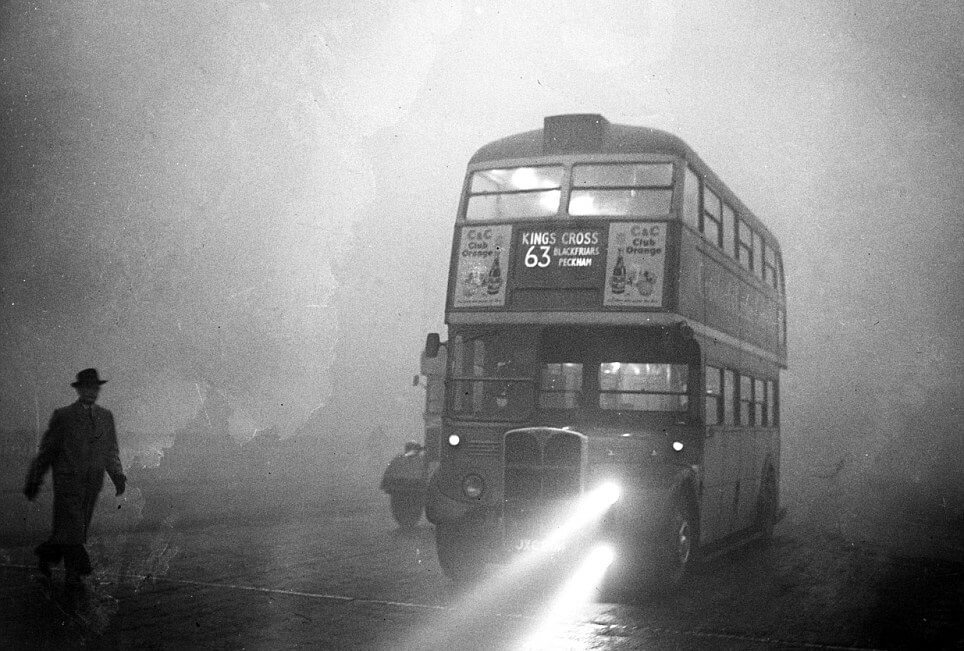 Silent killer: The smog killed 12,000 in four days and an estimated further 8,000 died from ill health caused by the fog in the months after it