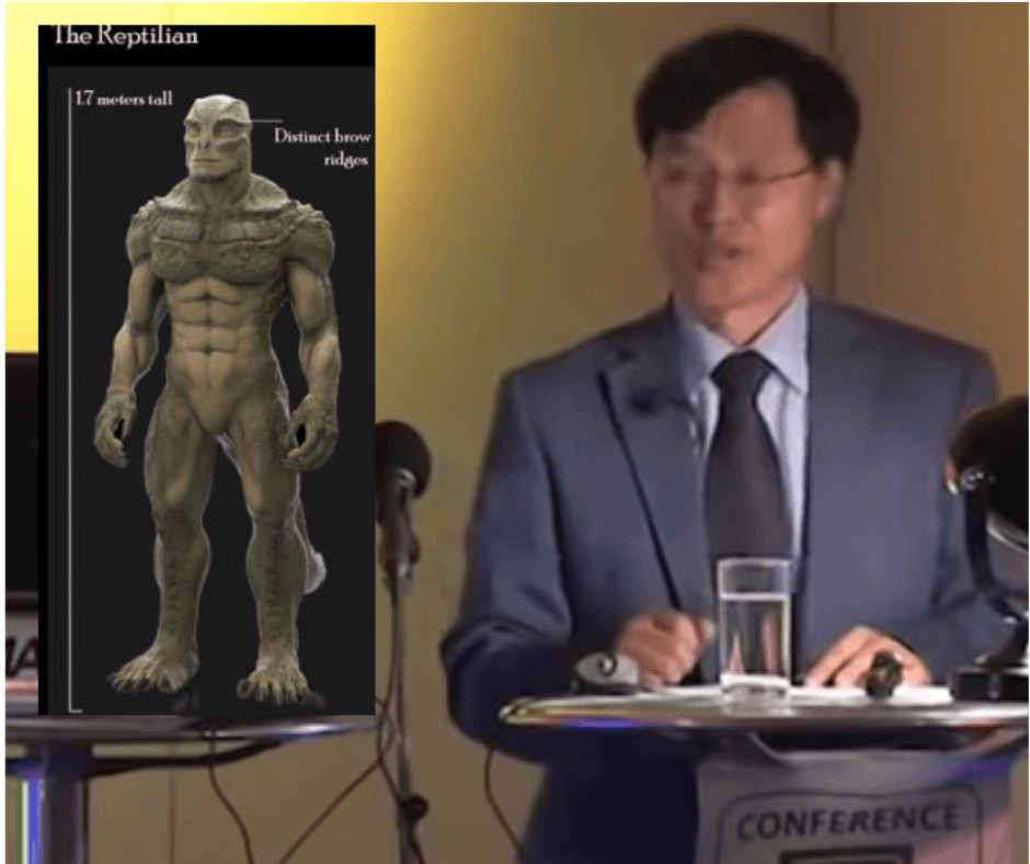 Dr Chi believes the aliens breed with humans to produce an "intelligent" hybrid species (Image: Miles Johnston /Youtube)