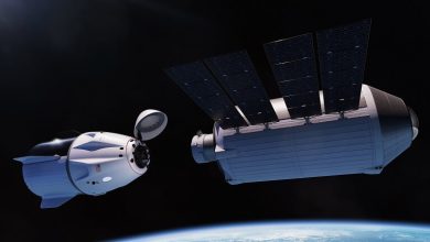 Illustation - SpaceX Dragon approaching Haven-1 to dock