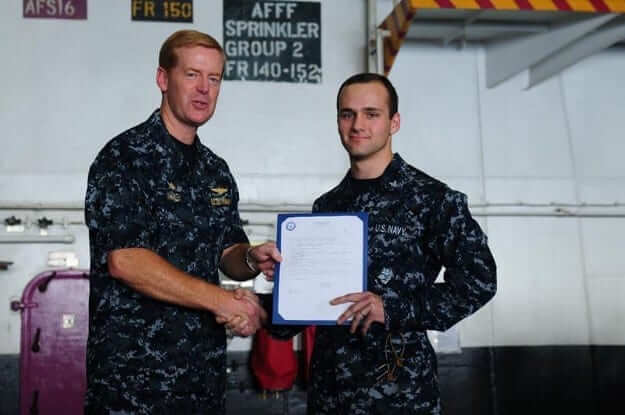 Capt. Whalen & John Baughman, 2011: Partners in service.