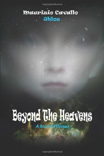 Book cover of 'Beyond Heaven; At the Sources of Time; Shines from the Abyss.' A captivating exploration of cosmic mysteries and their revelations.