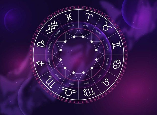 Horoscope Chart Purple