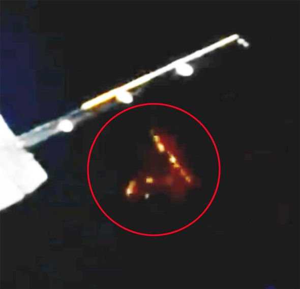 The alleged UFO (Image: YouTube)