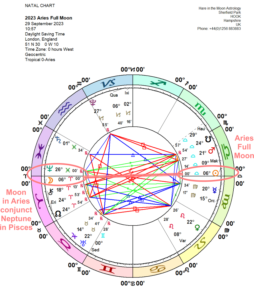 Chandra Symbol Full Moon ARIES 7: A double-headed eagle, the heads face in opposite directions.