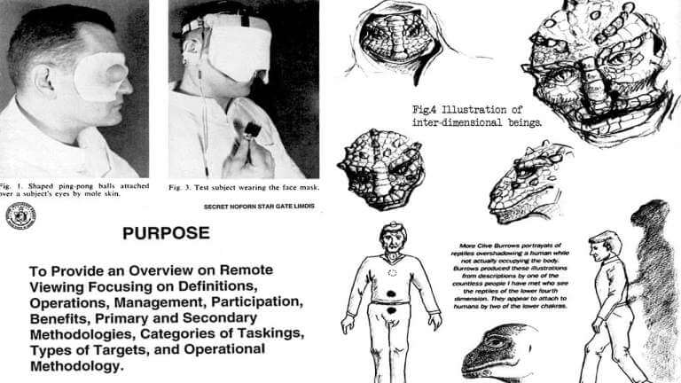 Experiments opened portals to other dimensions where reptilian humanoids reside.