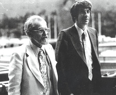 Dr. Jacques Vallée with Dr. Allen. J Hynek during the Project Blue Book