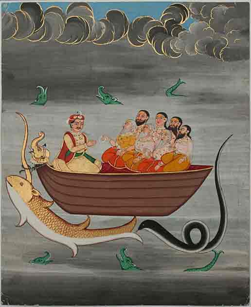 Not just Deucalion: the flood from the Hindu Mahabharata. 