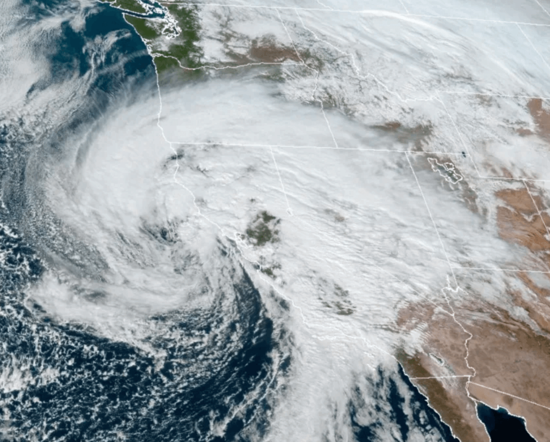 A Hurricane-Force Wind Warning Is Issued As A Monster Storm Begins To Dump 8 Trillion Gallons of Rain On California