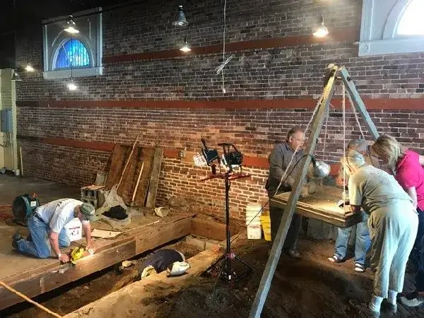 Excavations inside the Fiesta Mall City of St. Augustine