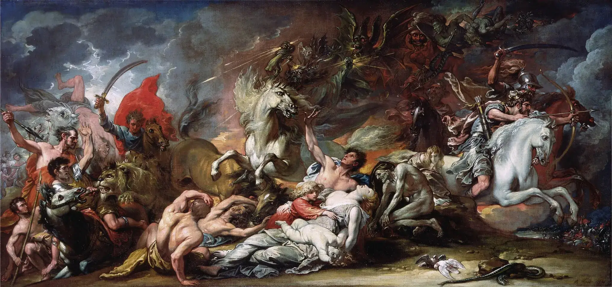 “Death on the Pale Horse,” painted by the American artist Benjamin West in 1796.