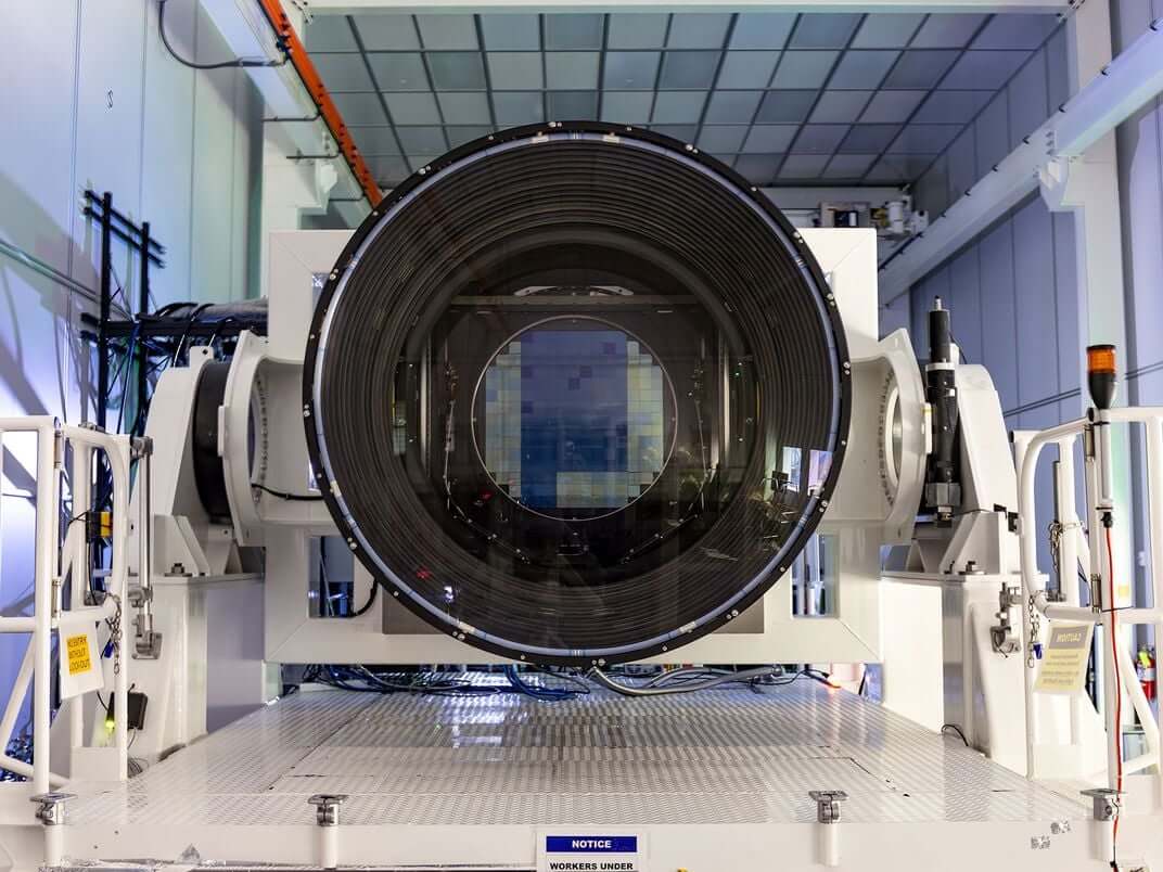 The telescope’s camera is about the size of a small car. 