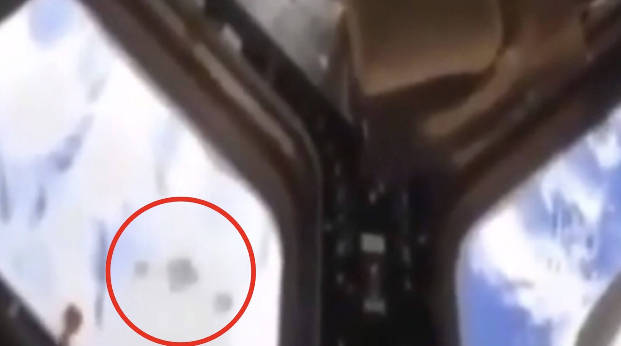 A clear photo of the UFO taken on ISS.