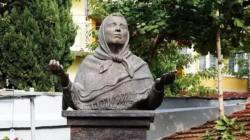 A monument to the iconic soothsayer in the courtyard of her home-turned-museum in Petrich, Bulgaria.