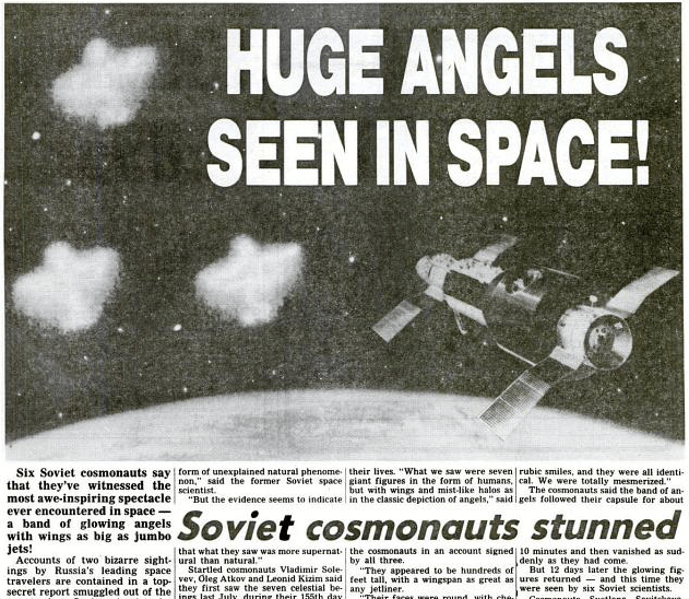 Angel-Like Giant Winged Humanoids Sighted In Space!