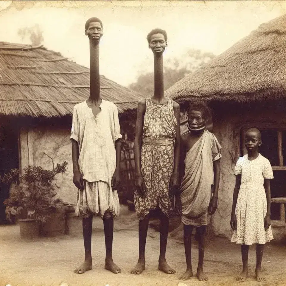 Recently Unearthed Footage From 1860 Reveals The Long-Hidden Secret Behind The World’s Longest Neck Family