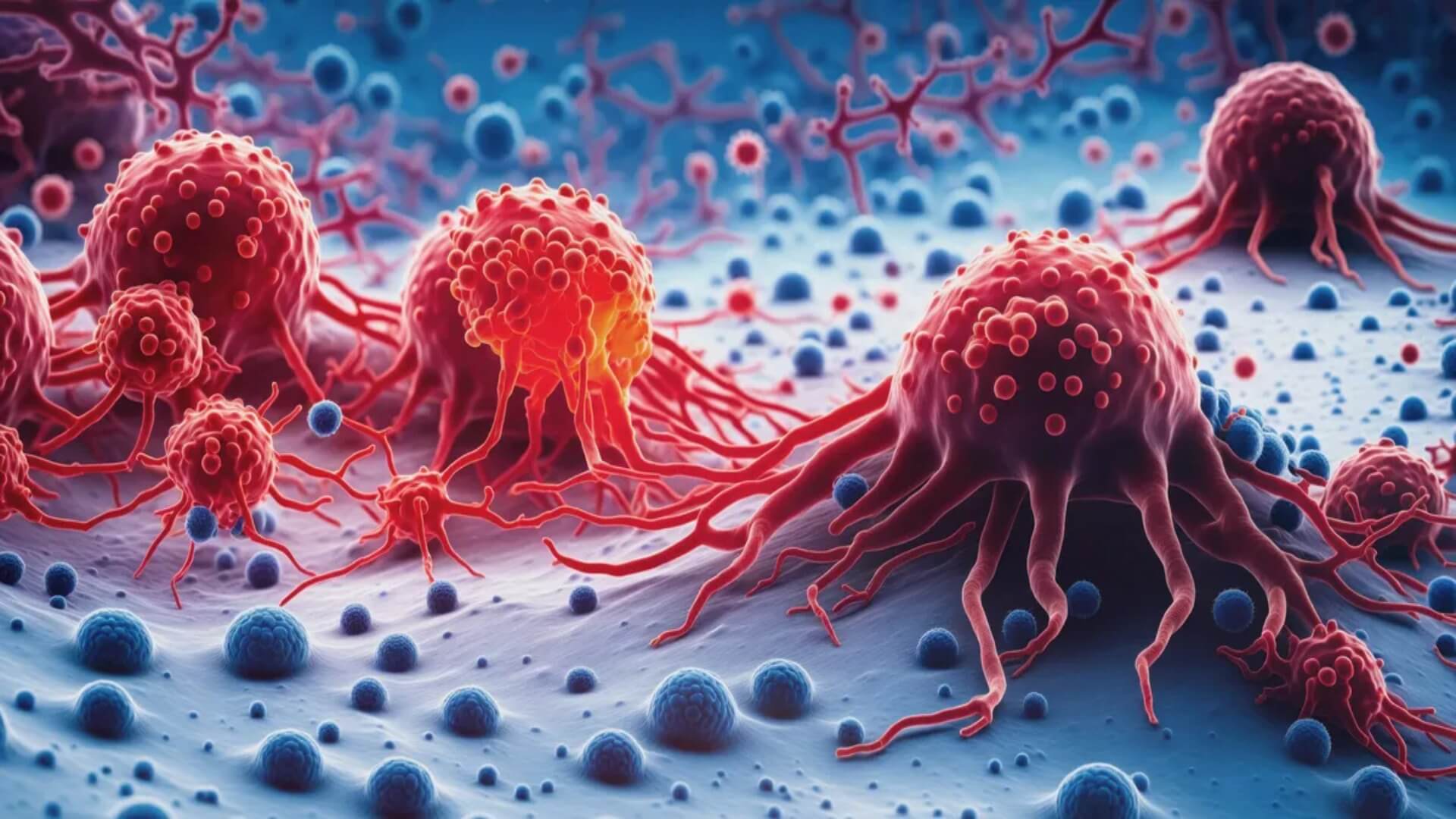 Illustration of a cancer cell.