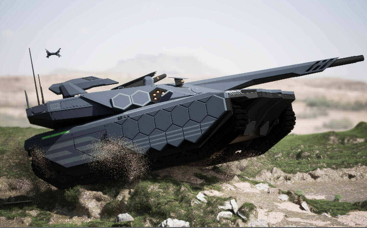 Artist's impression of the new Hyundai Rotem MBT