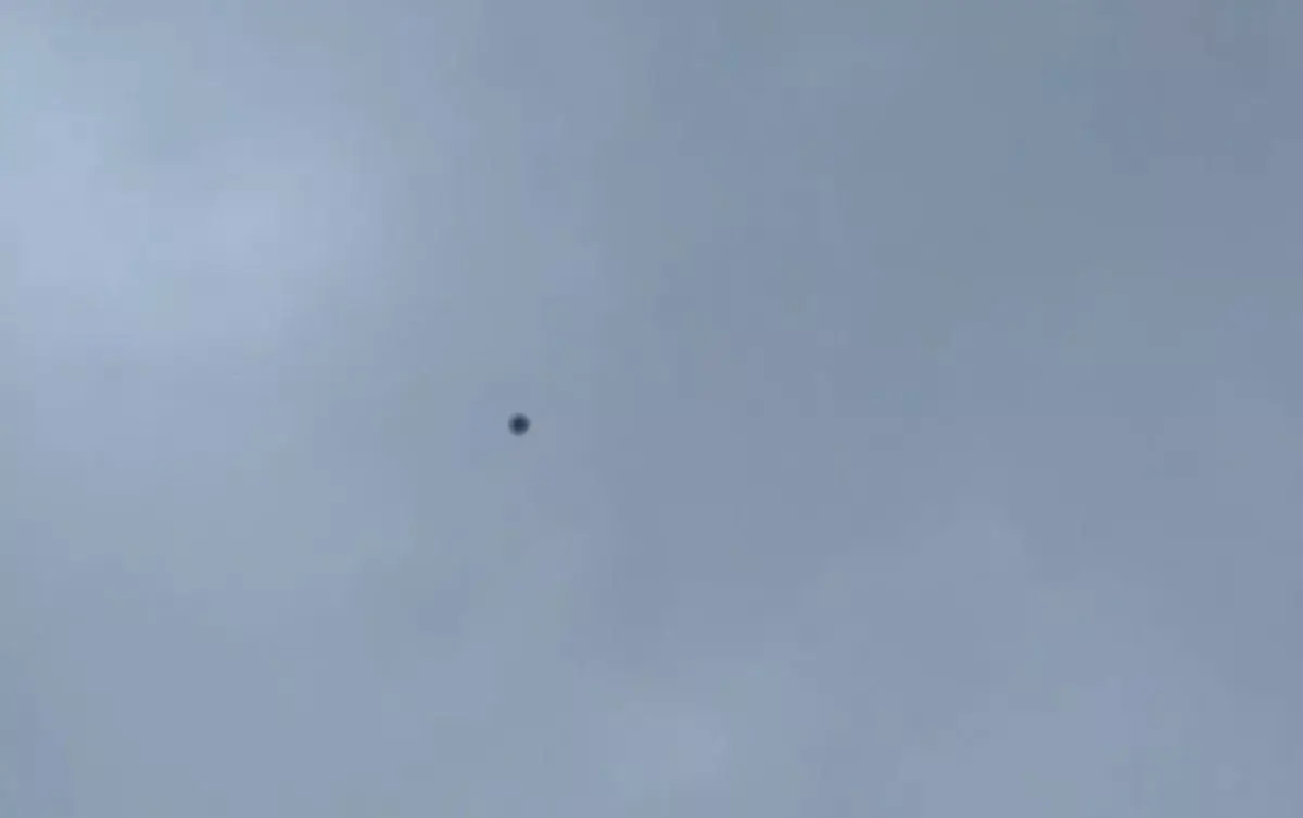 Manchester Airport says it was probably a helium balloon (Image: Twitter)