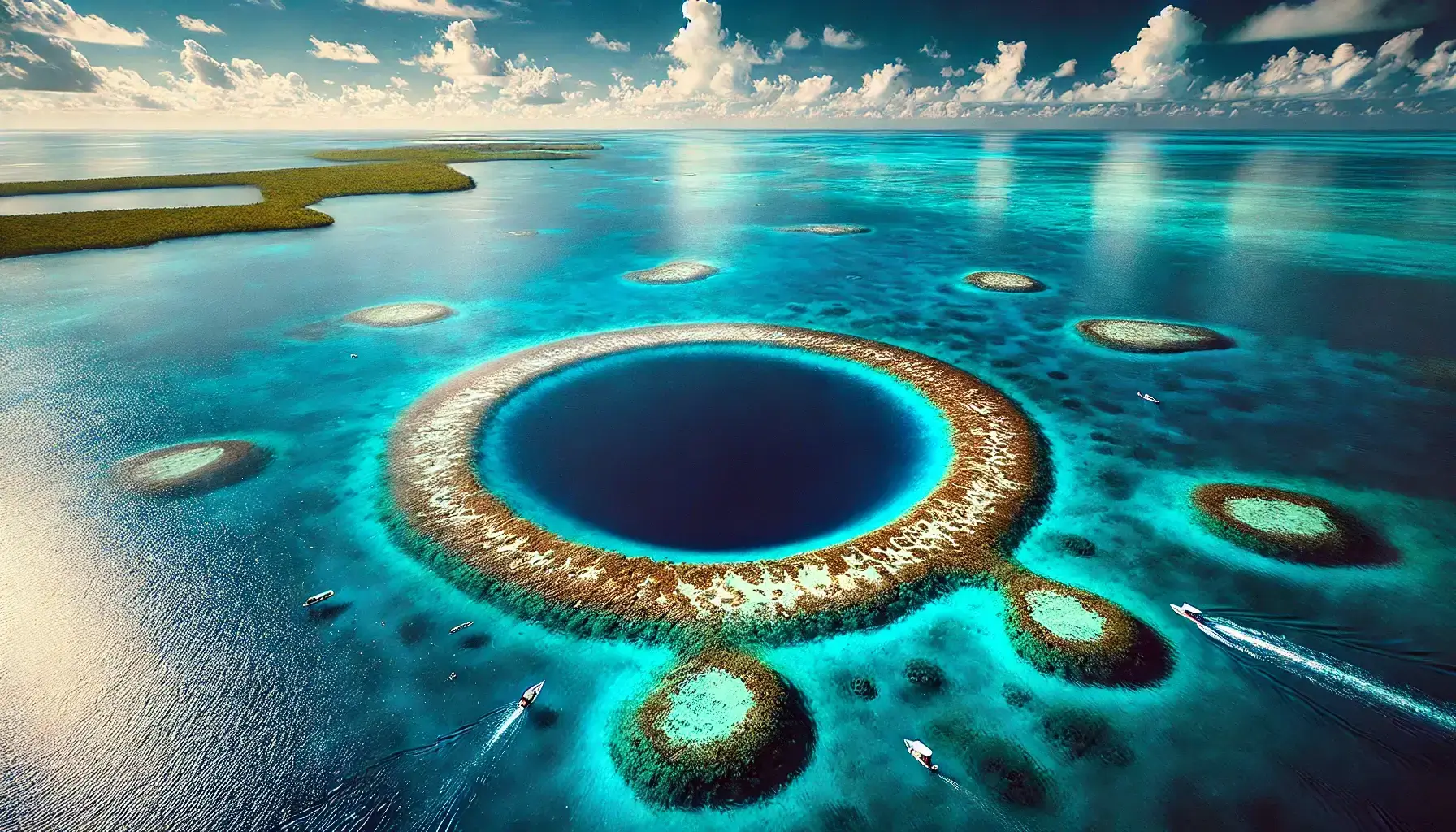 Divers Make Frightening Discovery After Finally Reaching Bottom of 400ft Great Blue Hole