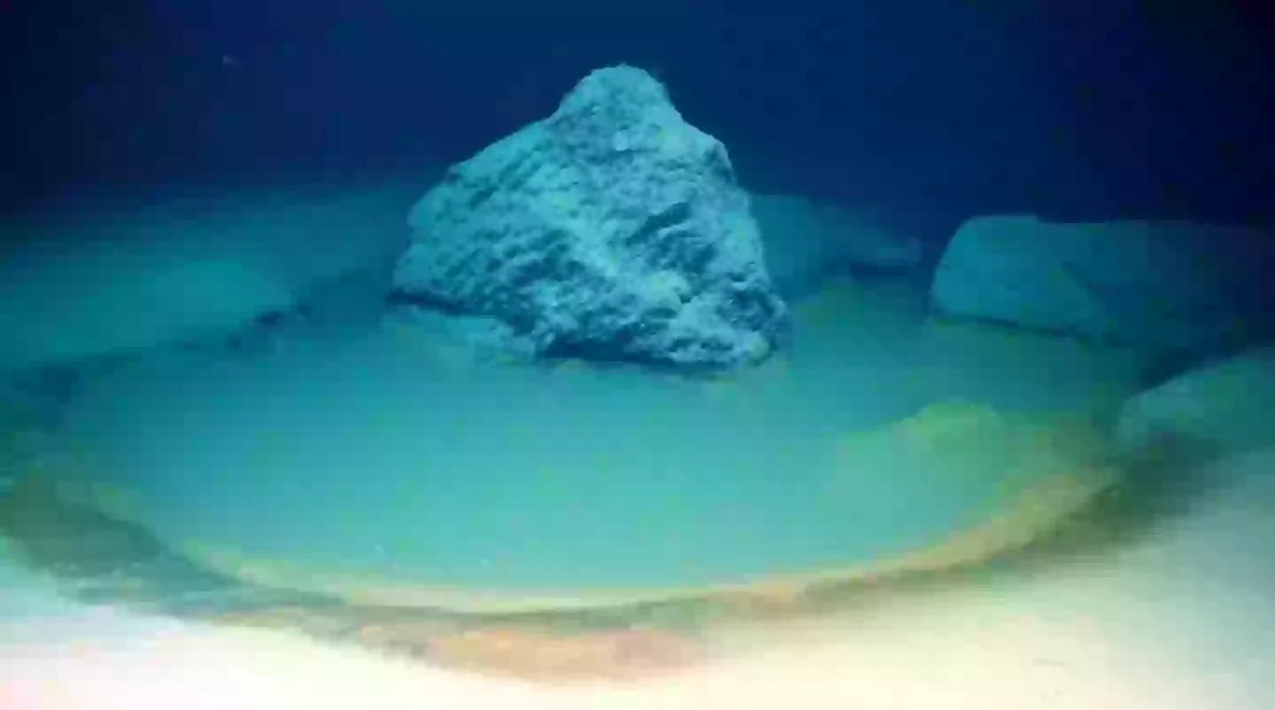 Brine pools were discovered at the bottom of the Red Sea, (OceanX).