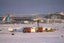 Shocking Footage Shows How Delta Airlines Plane Flipped Upside-Down After Crash Landing In Toronto