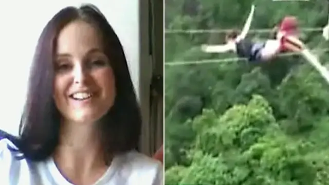 Erin Langworthy, a young Australian traveller in her early twenties, decided to take on a daring bungee jump.