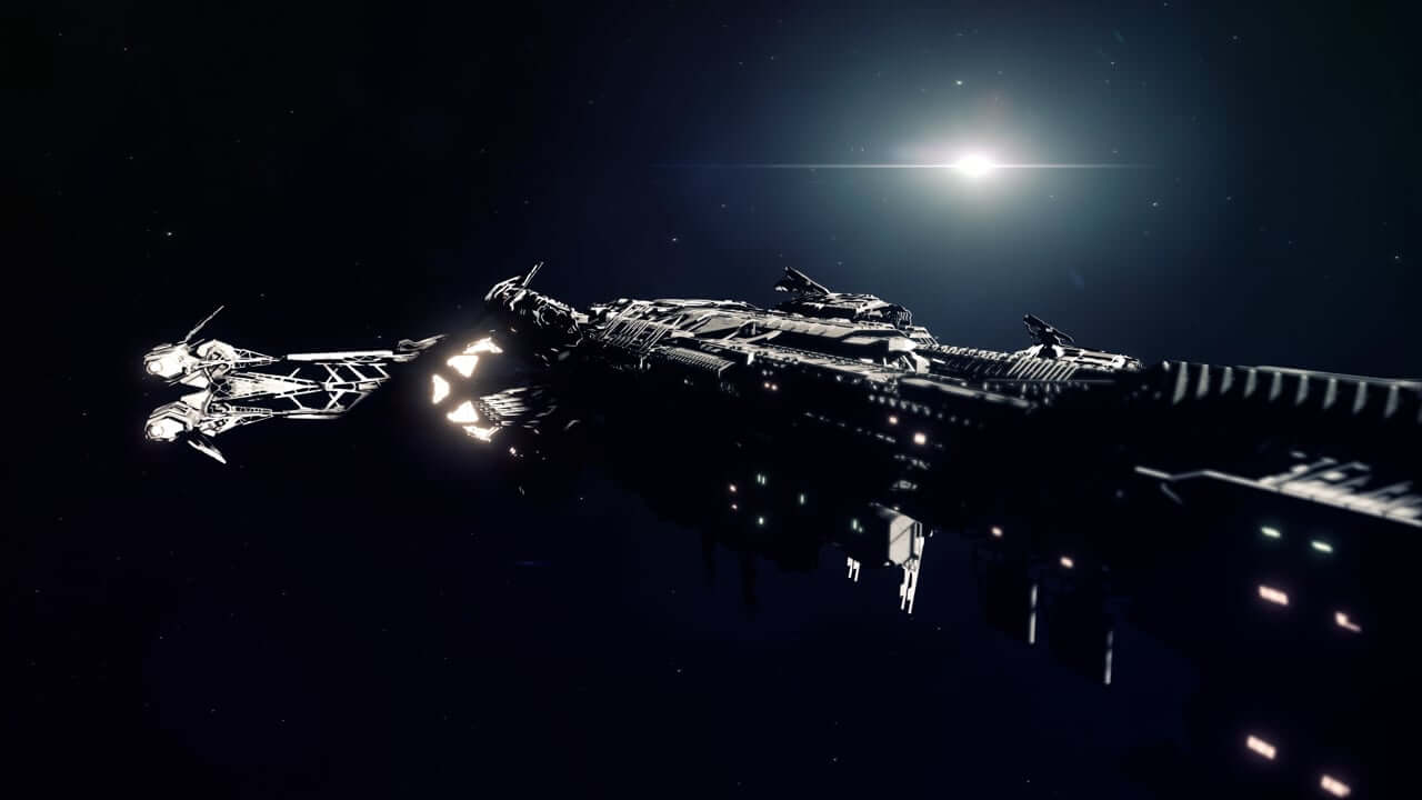 Voyager 1 spacecraft traveling through deep interstellar space