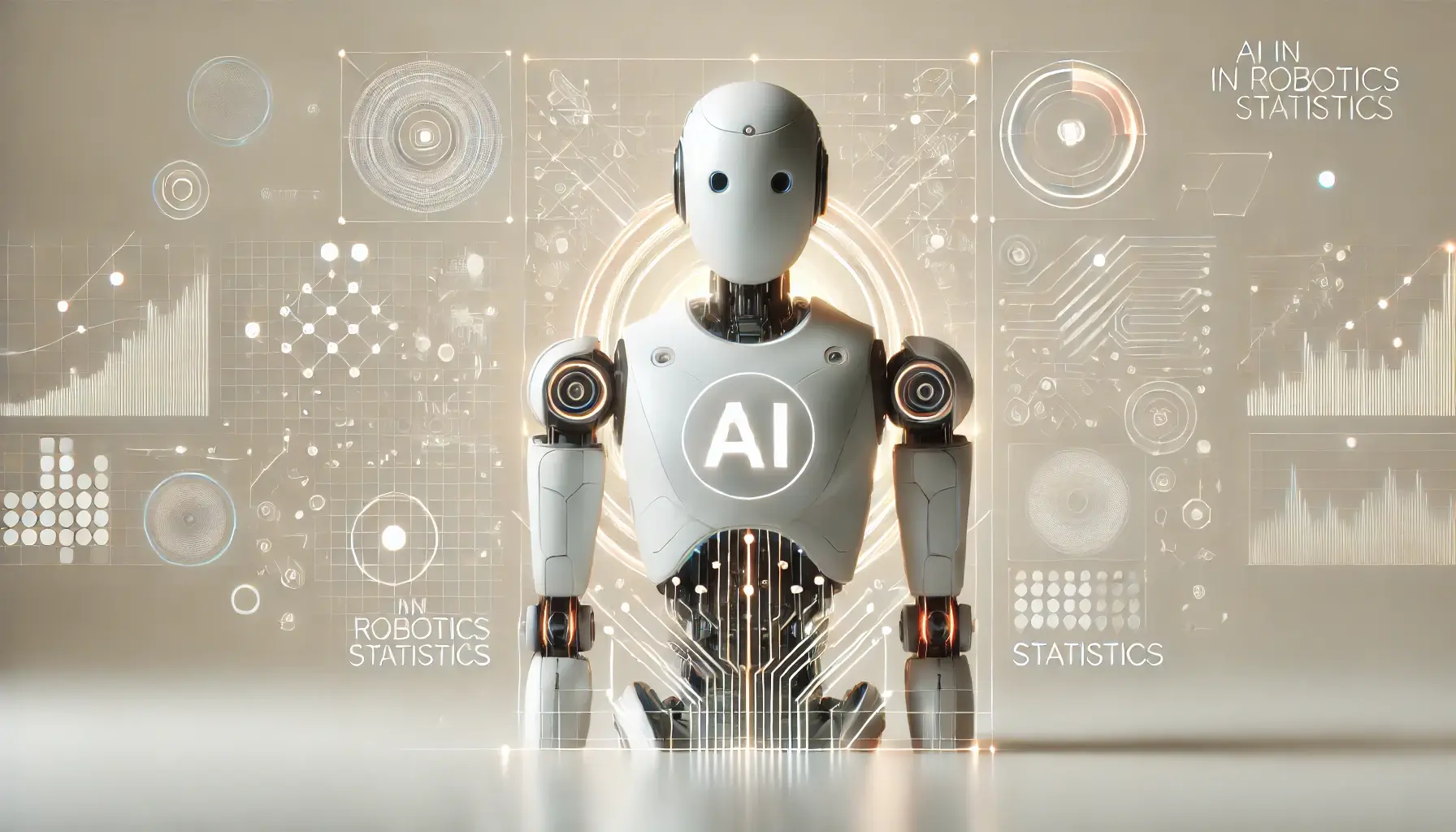 Infographic showing AI in robotics market growth and trends for 2024