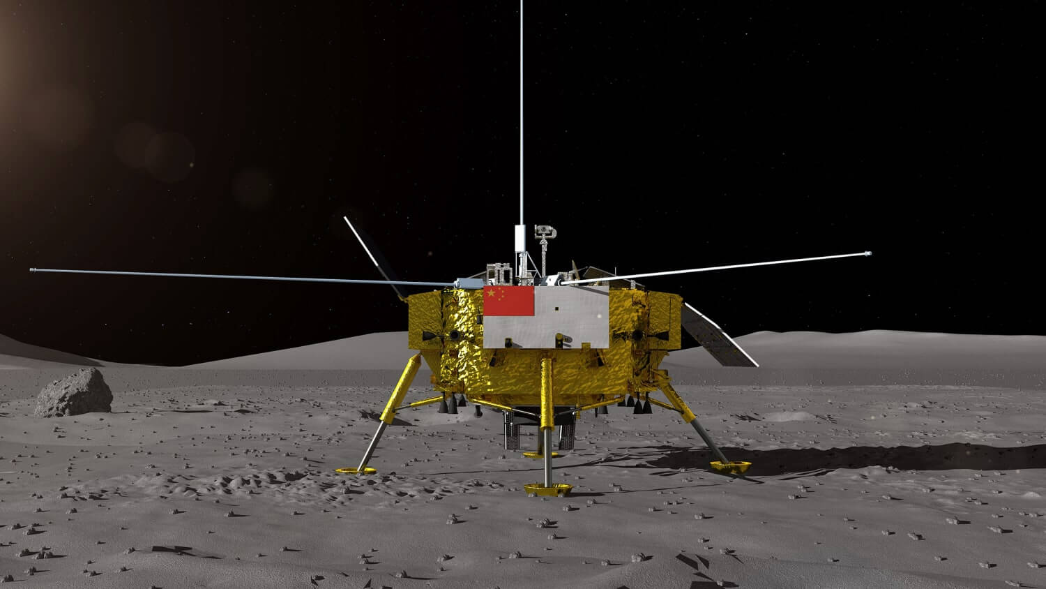 Chinese lunar probe Chang’e lands on moon's far side, first in history