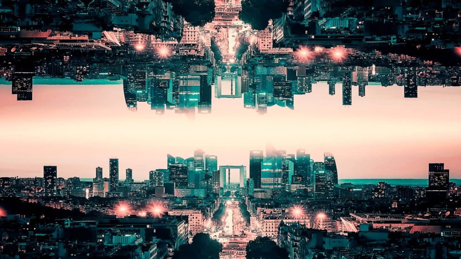 Mysterious portal showing a parallel universe concept